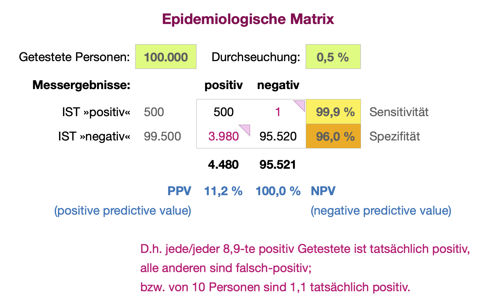 Epidemiologische Matrix